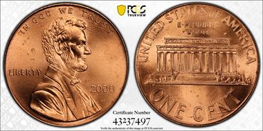 2000 1C "Cheerios" Cent MS66RD