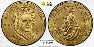 2007-W $10 Martha Washington MS70