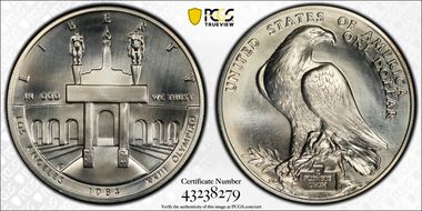 1984-P $1 Olympic MS67