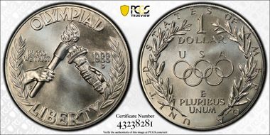 1988-D $1 Olympic MS68