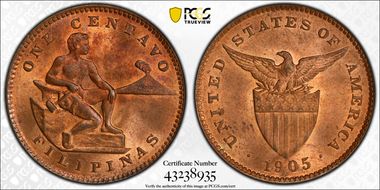 1905 1C KM-163 MS65RB