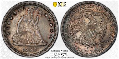 1888-S 25C MS63