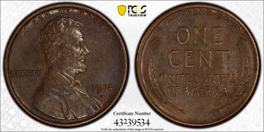 1914-S 1C MS60BN