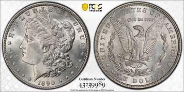 1890 $1 MS63