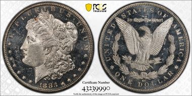 1883-CC $1 MS63DMPL