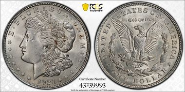 1921 $1 Morgan N1