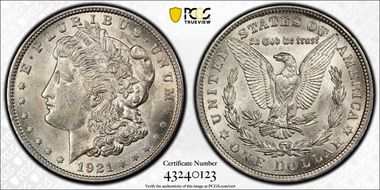 1921 $1 Morgan MS61