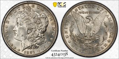 1891 $1 MS61