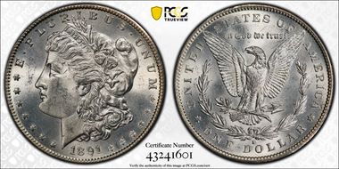 1891-S $1 MS62