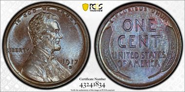 1917-D 1C MS64BN