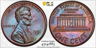 1991 1C MS65BN