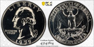 1959 25C PR67
