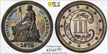 1870 3C J-797 PR64