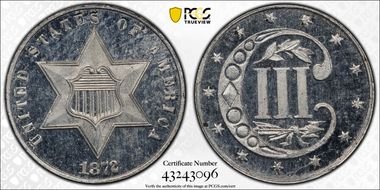 1872 3C J-1188 PR64+ CAM