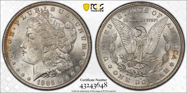 1885-O $1 MS62