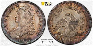 1823 50C AU58