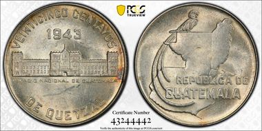 1943 25C KM-253  Ag MS63
