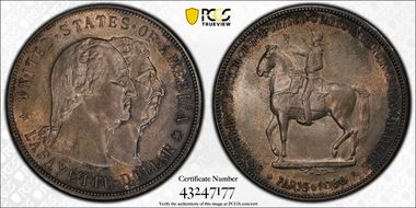 1900 $1 Lafayette MS64