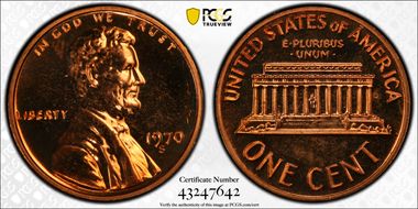 1970-S 1C DDO FS-102 LD/SD PR65RD