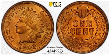 1902 1C MS65RD