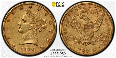 1895-O $10 AU50