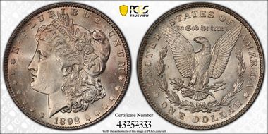1892 $1 MS62