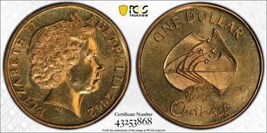 2002-C $1 Year of the Outback MS66