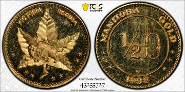 (1898) $1/2 Greene-780 X#11 Manitoba Gold MS64