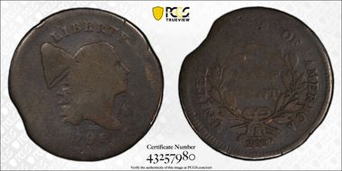 1795 1/2C Plain Edge, No Pole AG3BN