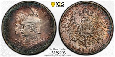 1901 2 Mk 200 Years J-105 MS63