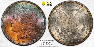 1881-S $1 MS65
