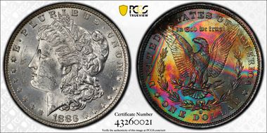 1883-O $1 MS62