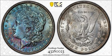 1887 $1 MS65