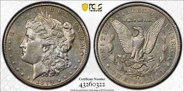 1879-CC $1 Capped Die AU53