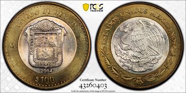 2004-Mo 100 P Estado de Mexico MS65