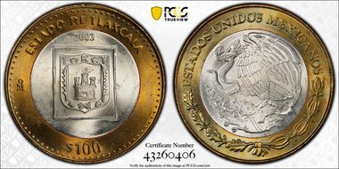 2003-Mo 100 P Tlaxcala MS65