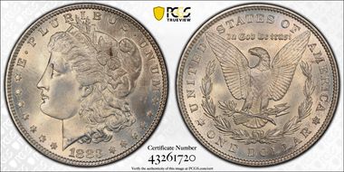 1883 $1 MS66