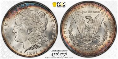 1891 $1 MS64