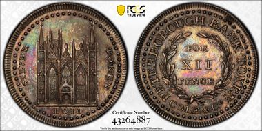 1811 Tk Shil Dalton-5 Northamptonshire Peterborough MS64