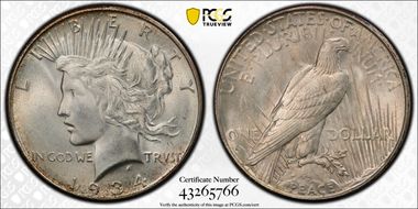 1934-D $1 MS64
