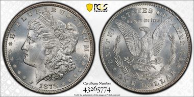 1878 7TF $1 Reverse of 1878 MS64