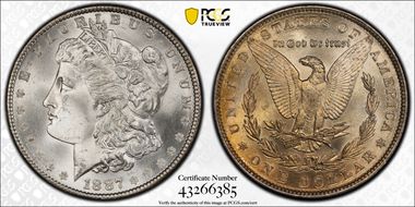 1887 $1 MS66