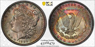 1886 $1 MS65
