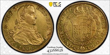 1808-Mo TH 8 Esc Calico-1781 Ferdinand VII N1
