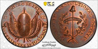 1792 Tk 1/2D DH-61 Yorkshire Sheffield MS66RB