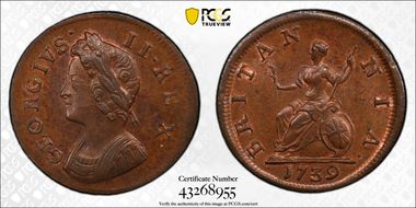 1739 1/4D S-3720 MS64+ BN