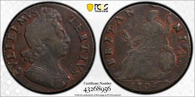 1701 1/2D S-3556 BRITΛNNIΛ AU50BN
