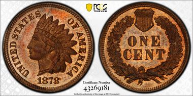 1878 1C MS65RB
