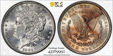 1881-O $1 MS64