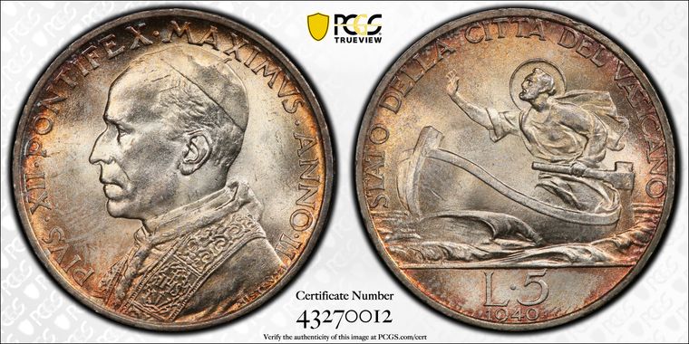 Cert 43270012 - Coin Image